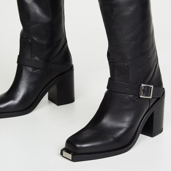 $750 RAG & BONE FALLON HIGH LEATHER BOOT 39 (JB21) - Picture 1 of 11